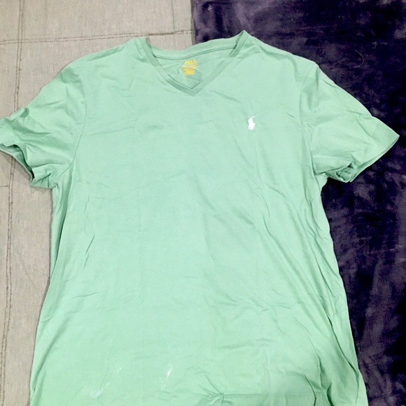 Mens Ralph Lauren V Neck Tee - Picture 1 of 5